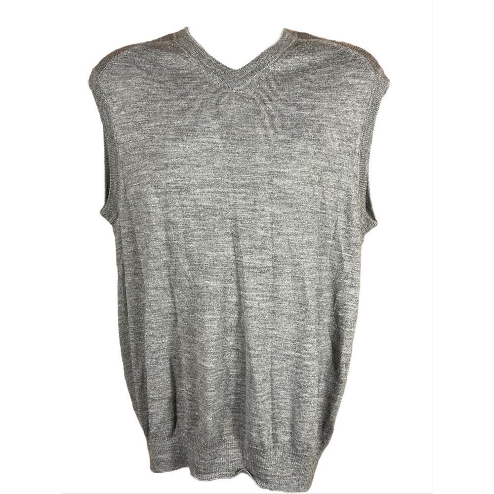 Nike Golf Mens Sweater Vest Wool Blend Grey Size Large